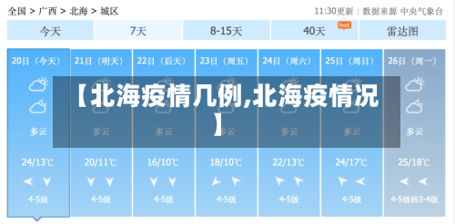 【北海疫情几例,北海疫情况】