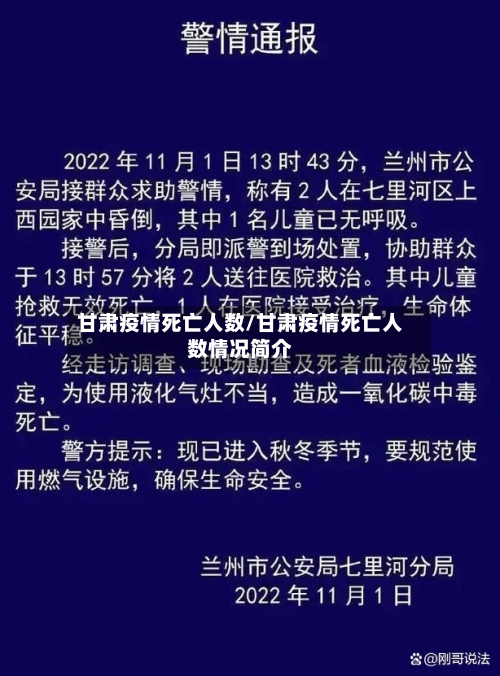 甘肃疫情死亡人数/甘肃疫情死亡人数情况简介-第2张图片