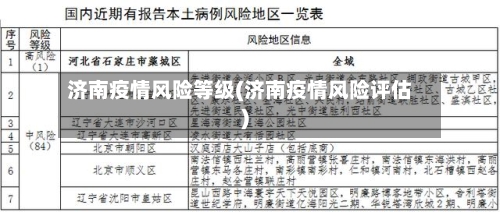 济南疫情风险等级(济南疫情风险评估)-第2张图片
