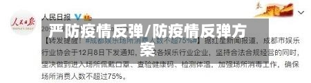 严防疫情反弹/防疫情反弹方案-第2张图片
