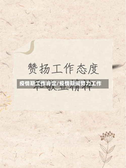 疫情期工作肯定/疫情期间努力工作