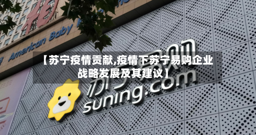 【苏宁疫情贡献,疫情下苏宁易购企业战略发展及其建议】-第2张图片