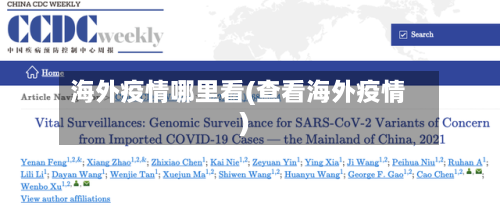 海外疫情哪里看(查看海外疫情)