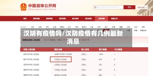 汉阴有疫情吗/汉阴疫情有几例最新消息