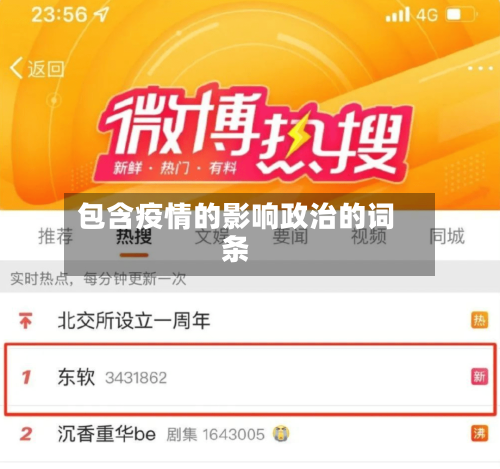 包含疫情的影响政治的词条