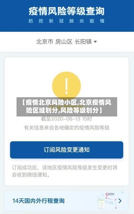 【疫情北京风险小区,北京疫情风险区域划分,风险等级划分】-第2张图片