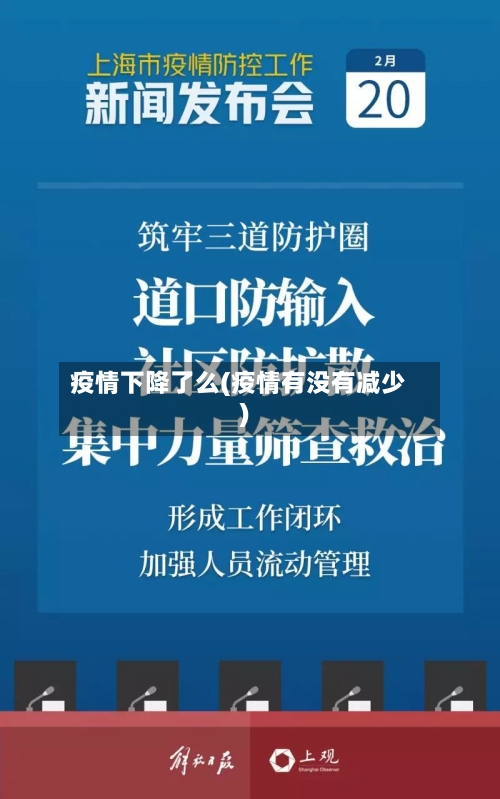 疫情下降了么(疫情有没有减少)