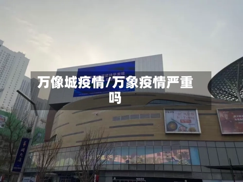 万像城疫情/万象疫情严重吗-第2张图片