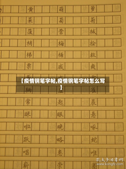 【疫情钢笔字帖,疫情钢笔字帖怎么写】