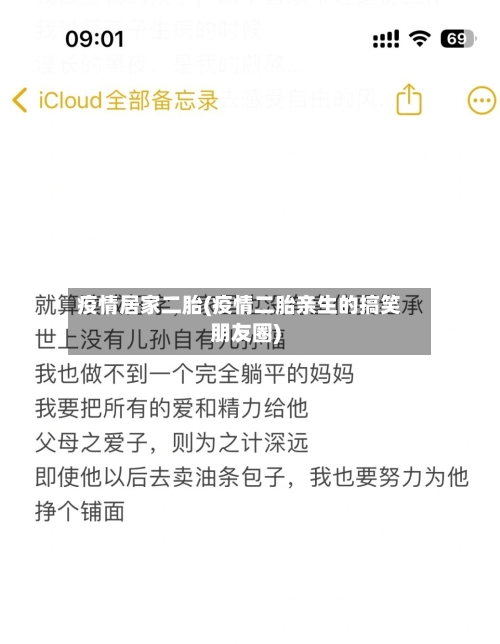 疫情居家二胎(疫情二胎亲生的搞笑朋友圈)