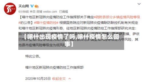 【喀什出现疫情了吗,喀什疫情怎么回事】-第2张图片