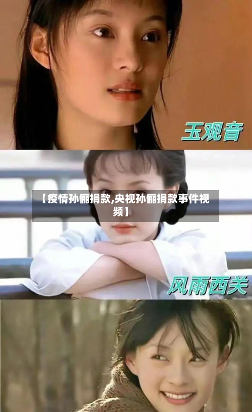 【疫情孙俪捐款,央视孙俪捐款事件视频】