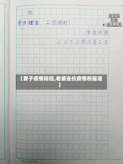 【妻子疫情防控,老婆去抗疫情祝福语】-第2张图片