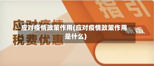 应对疫情政策作用(应对疫情政策作用是什么)-第3张图片