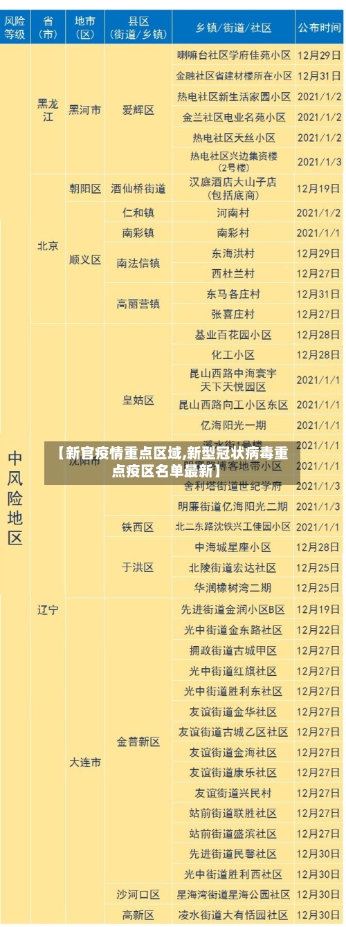 【新官疫情重点区域,新型冠状病毒重点疫区名单最新】-第2张图片