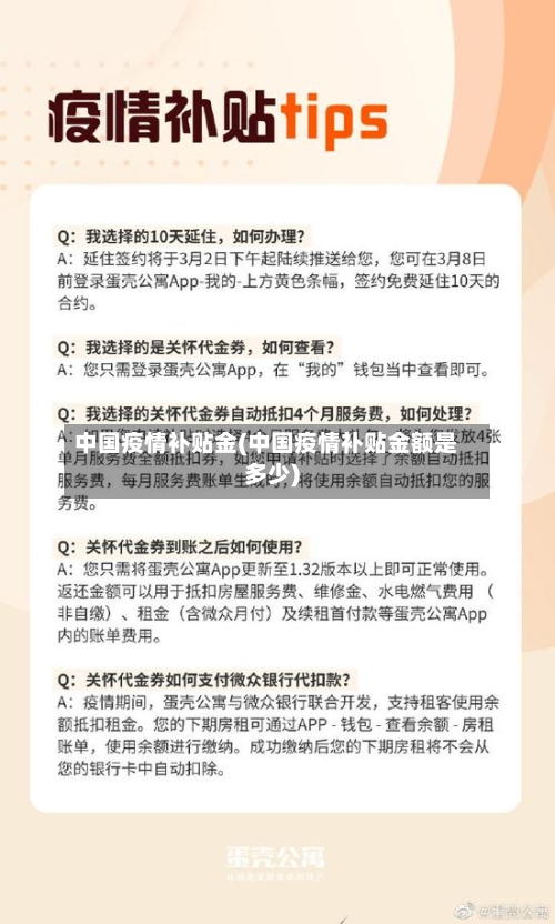 中国疫情补贴金(中国疫情补贴金额是多少)-第2张图片