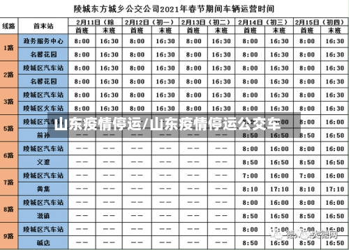 山东疫情停运/山东疫情停运公交车