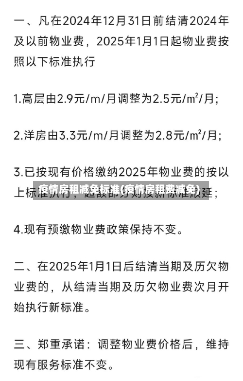 疫情房租减免标准(疫情房租费减免)-第2张图片