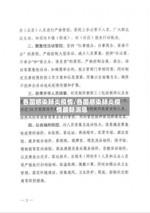 各国感染肺炎疫情/各国感染肺炎疫情最新消息