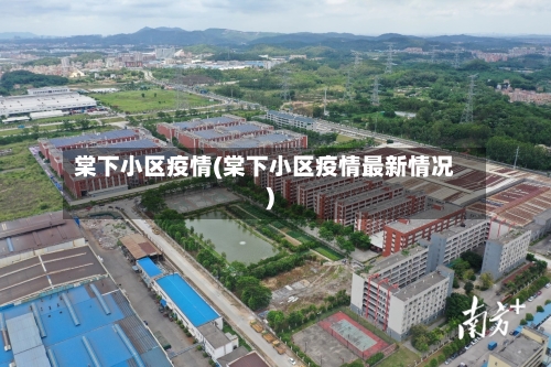 棠下小区疫情(棠下小区疫情最新情况)-第2张图片