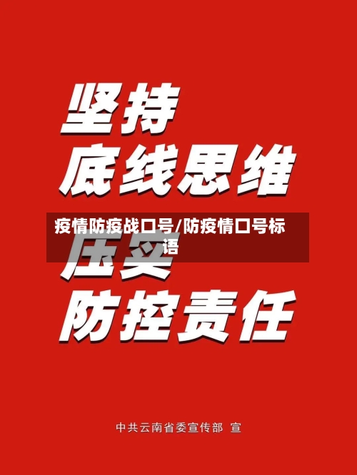 疫情防疫战口号/防疫情囗号标语