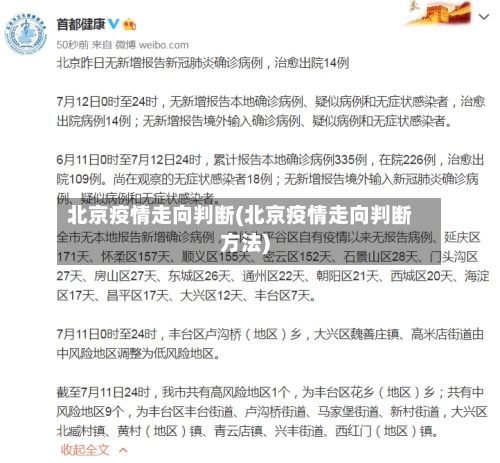 北京疫情走向判断(北京疫情走向判断方法)