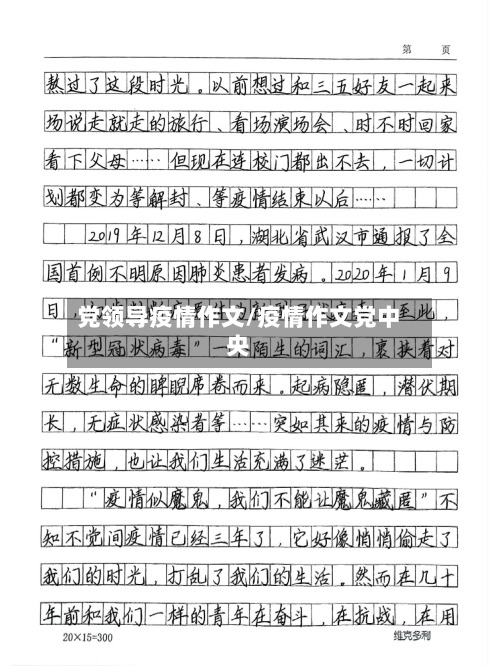 党领导疫情作文/疫情作文党中央-第3张图片