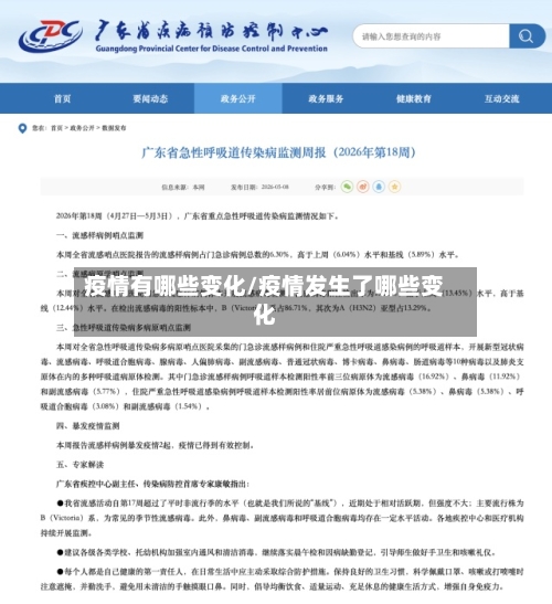 疫情有哪些变化/疫情发生了哪些变化-第2张图片