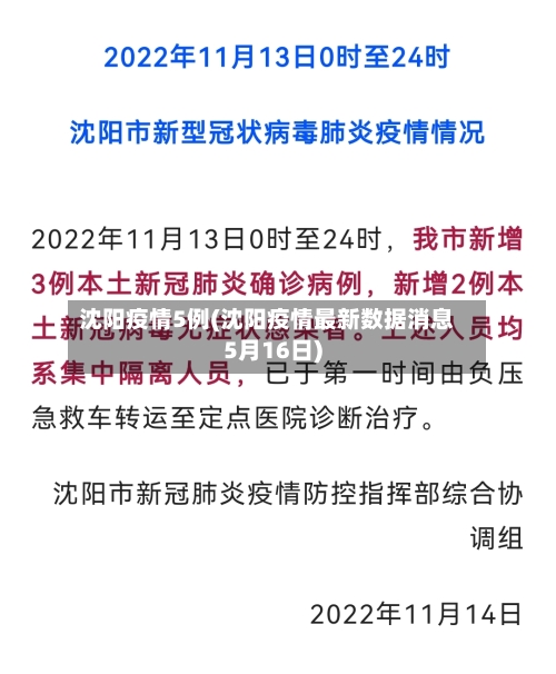 沈阳疫情5例(沈阳疫情最新数据消息5月16日)