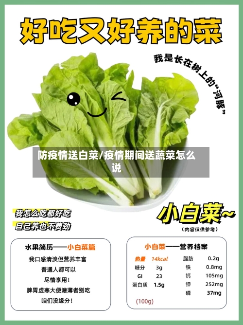防疫情送白菜/疫情期间送蔬菜怎么说